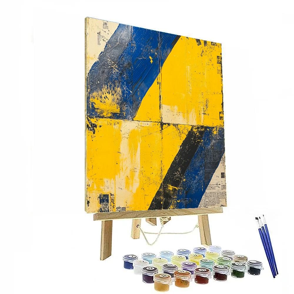 Jean-Michel Basquiat Inspired Tectonic Voices DIY paint by numbers