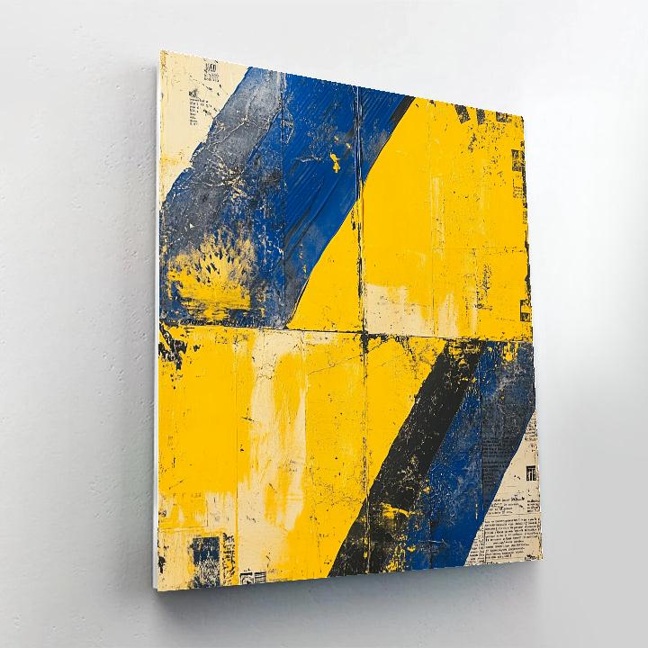 Jean-Michel Basquiat Inspired Tectonic Voices DIY paint by numbers