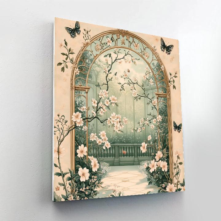Alphonse Mucha Inspired Garden Symphony paint by number