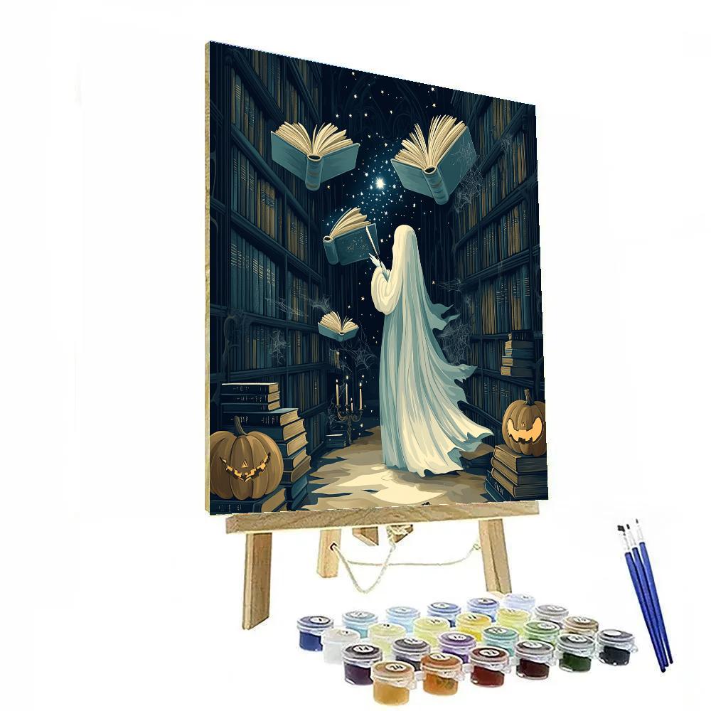 Phantom Librarian With Haunted painting number kit