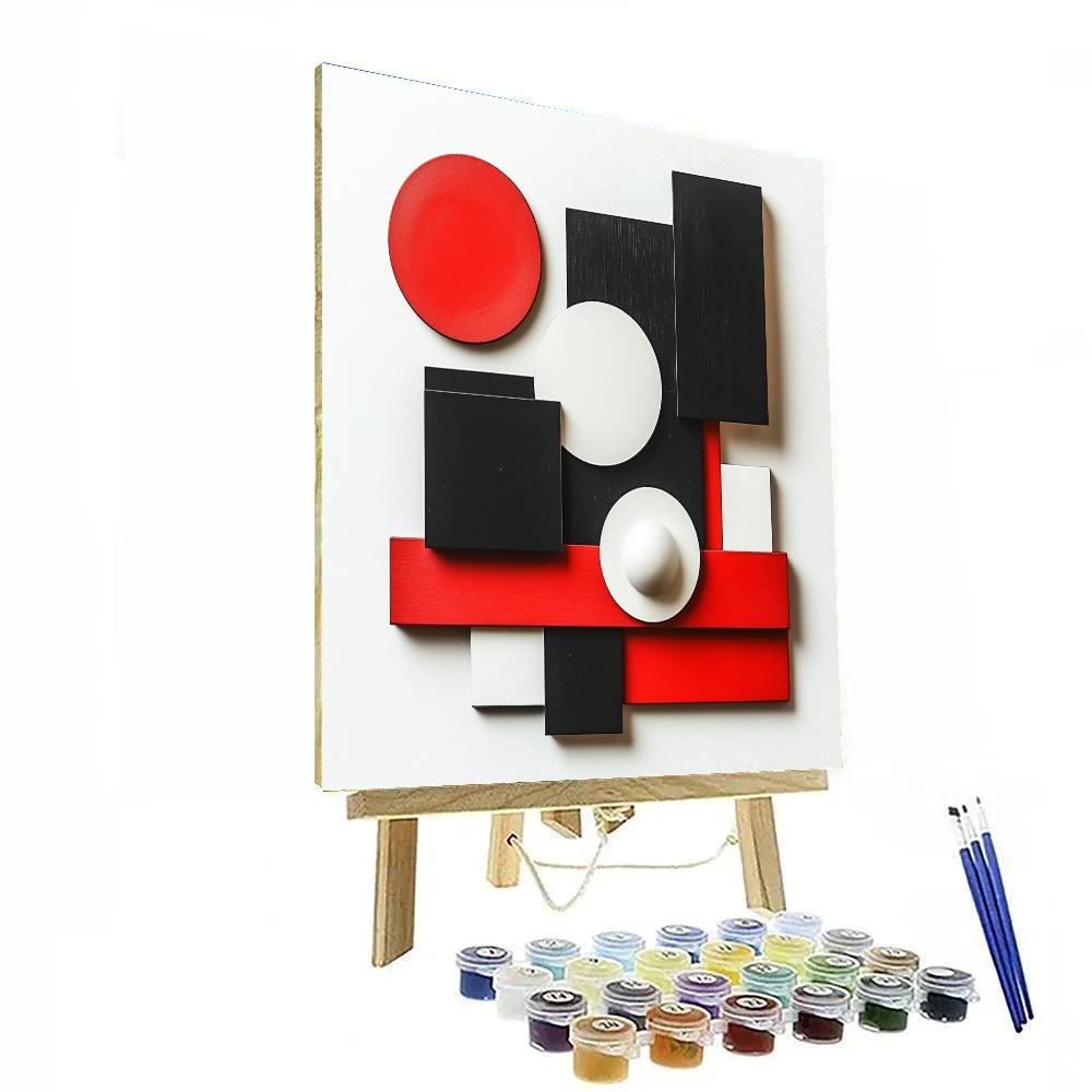 Kazimir Malevich Inspired Suprematist Composition paint by number