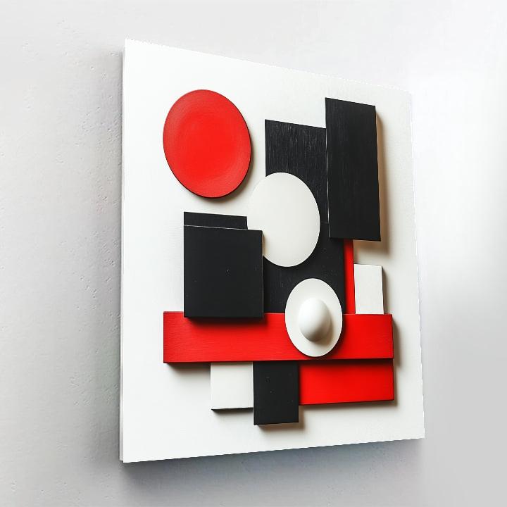 Kazimir Malevich Inspired Suprematist Composition paint by number