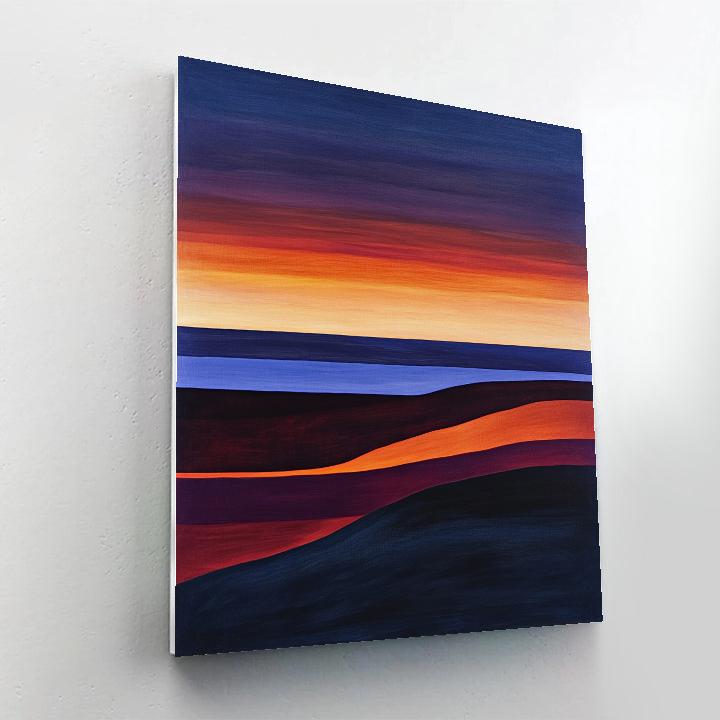 Mark Rothko Inspired Liminal Aurora paint by color