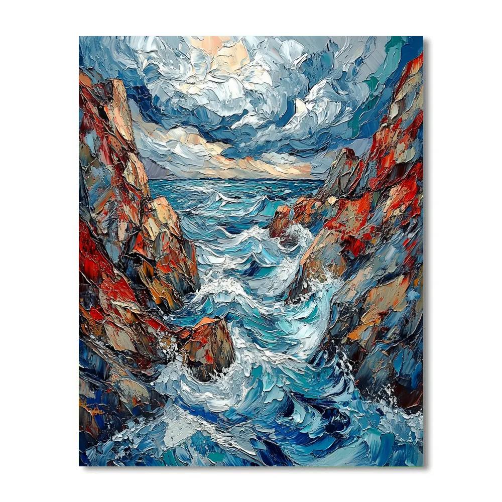 Arthur Lismer Inspired Rockbound September Gale Numbered painting kits