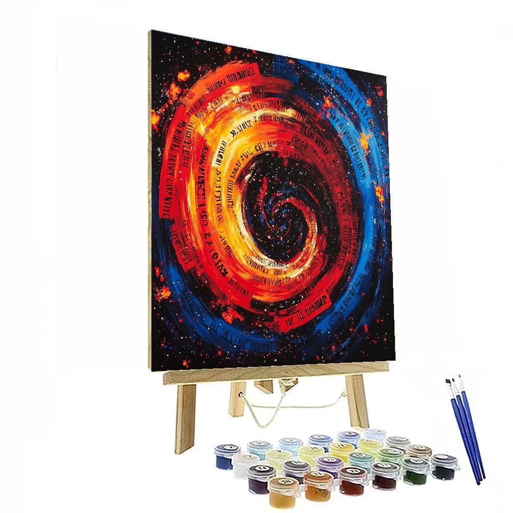 Jean-Michel Basquiat Inspired Cosmic Symbiosis Paint by numbers art