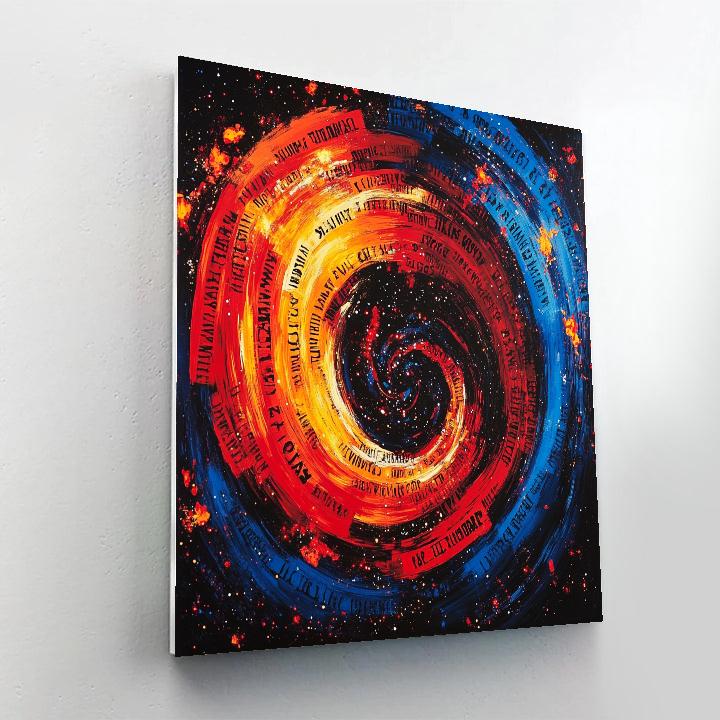 Jean-Michel Basquiat Inspired Cosmic Symbiosis Paint by numbers art