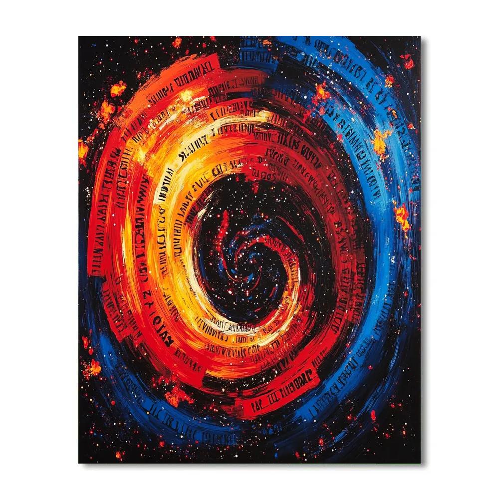 Jean-Michel Basquiat Inspired Cosmic Symbiosis Paint by numbers art