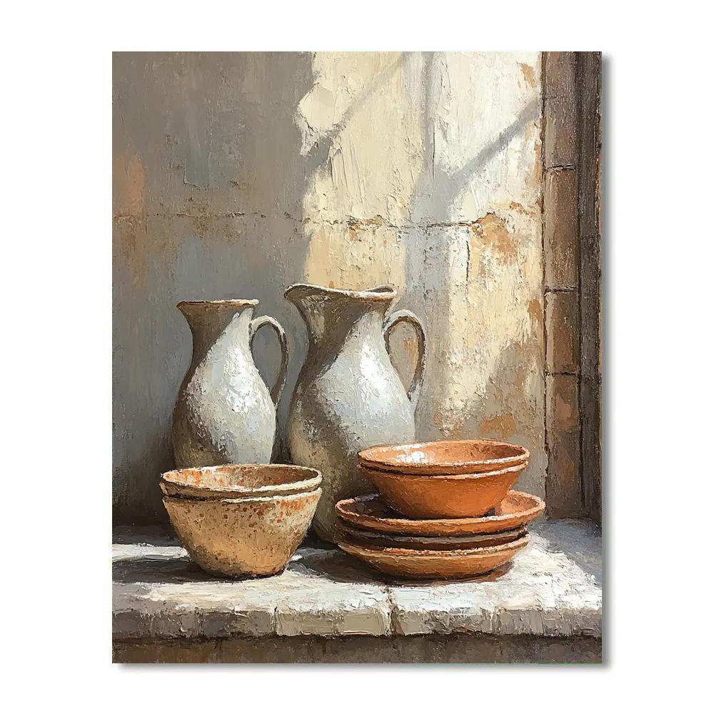 Diego Velázquez Inspired Earthenware Bodegón painting number kit