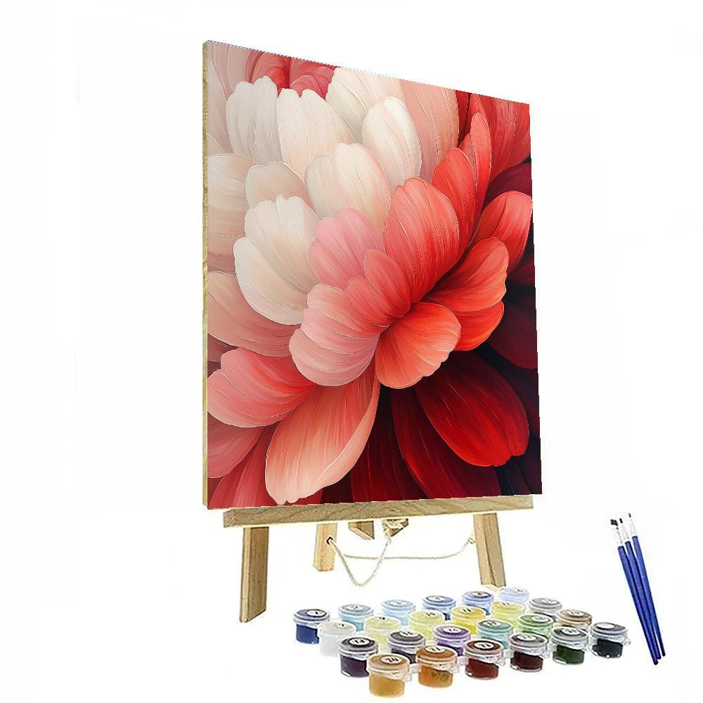 Georgia O’Keeffe Inspired Petal Close-Up With Radiant Core Painting by numbers kit