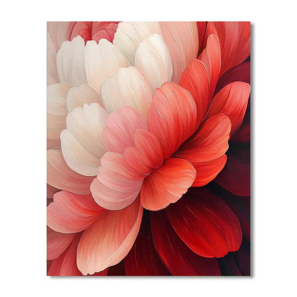 Georgia O’Keeffe Inspired Petal Close-Up With Radiant Core Painting by numbers kit