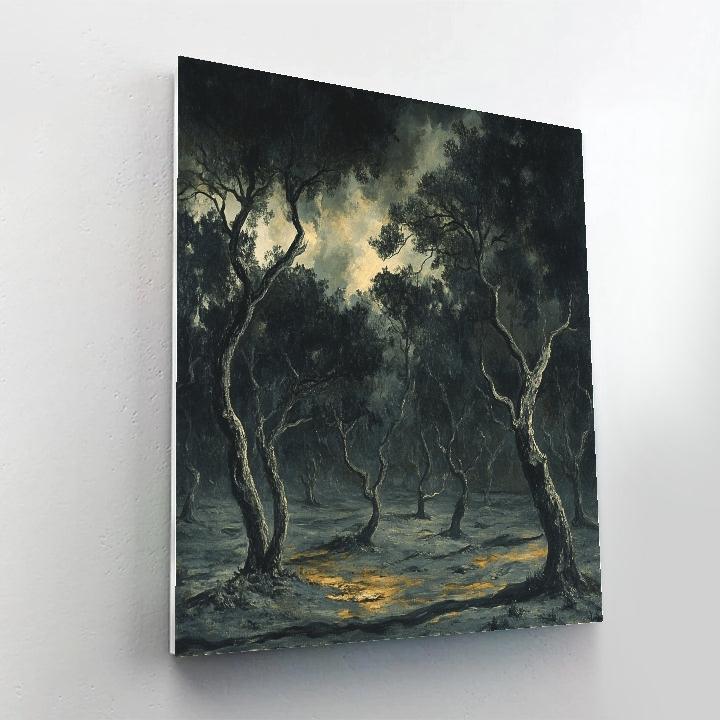 Francisco Goya Inspired Midnight Thicket Under Ominous Skies Paint by numbers art
