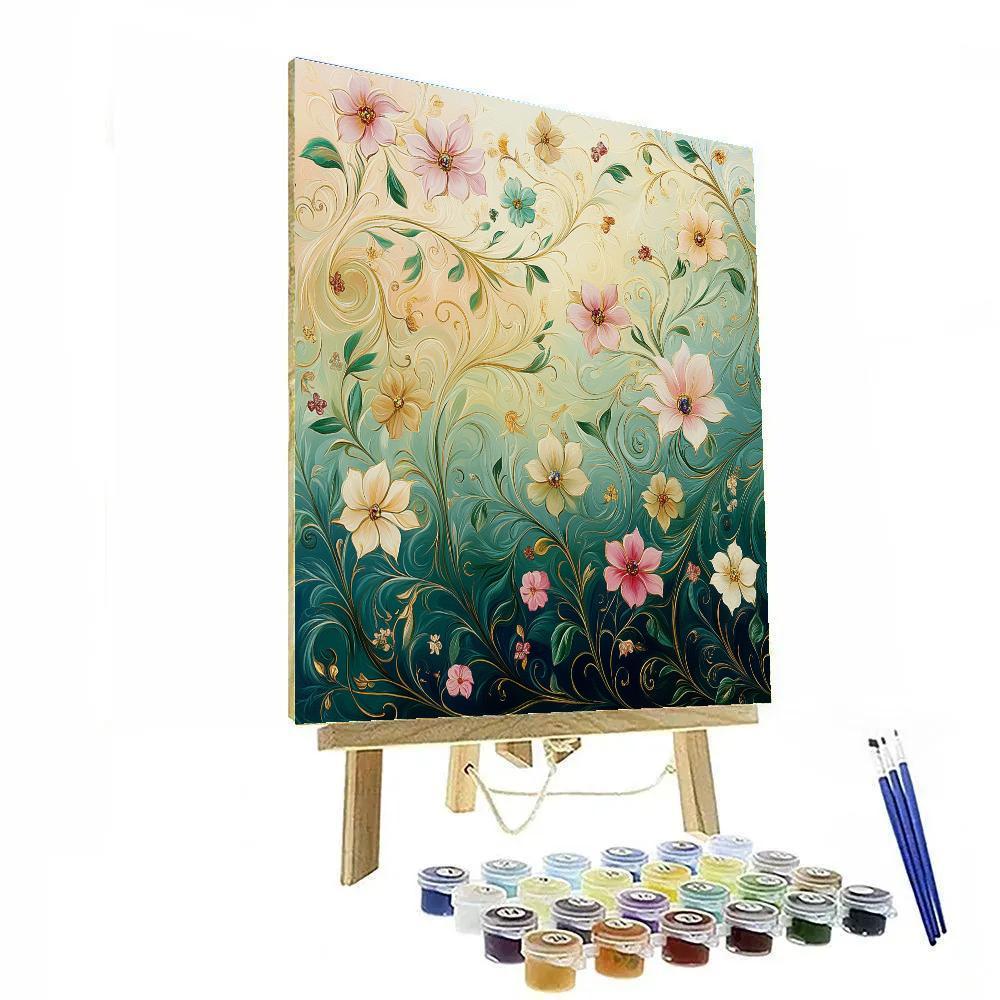 Alphonse Mucha Inspired Whispering Blooms Paint by numbers kits