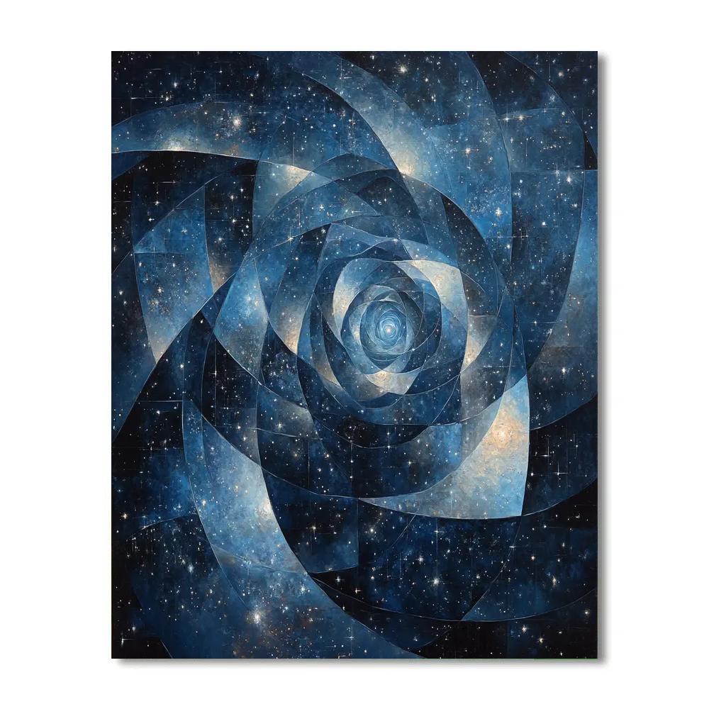 M.C. Escher Inspired Illusionary Cosmos painting number kit