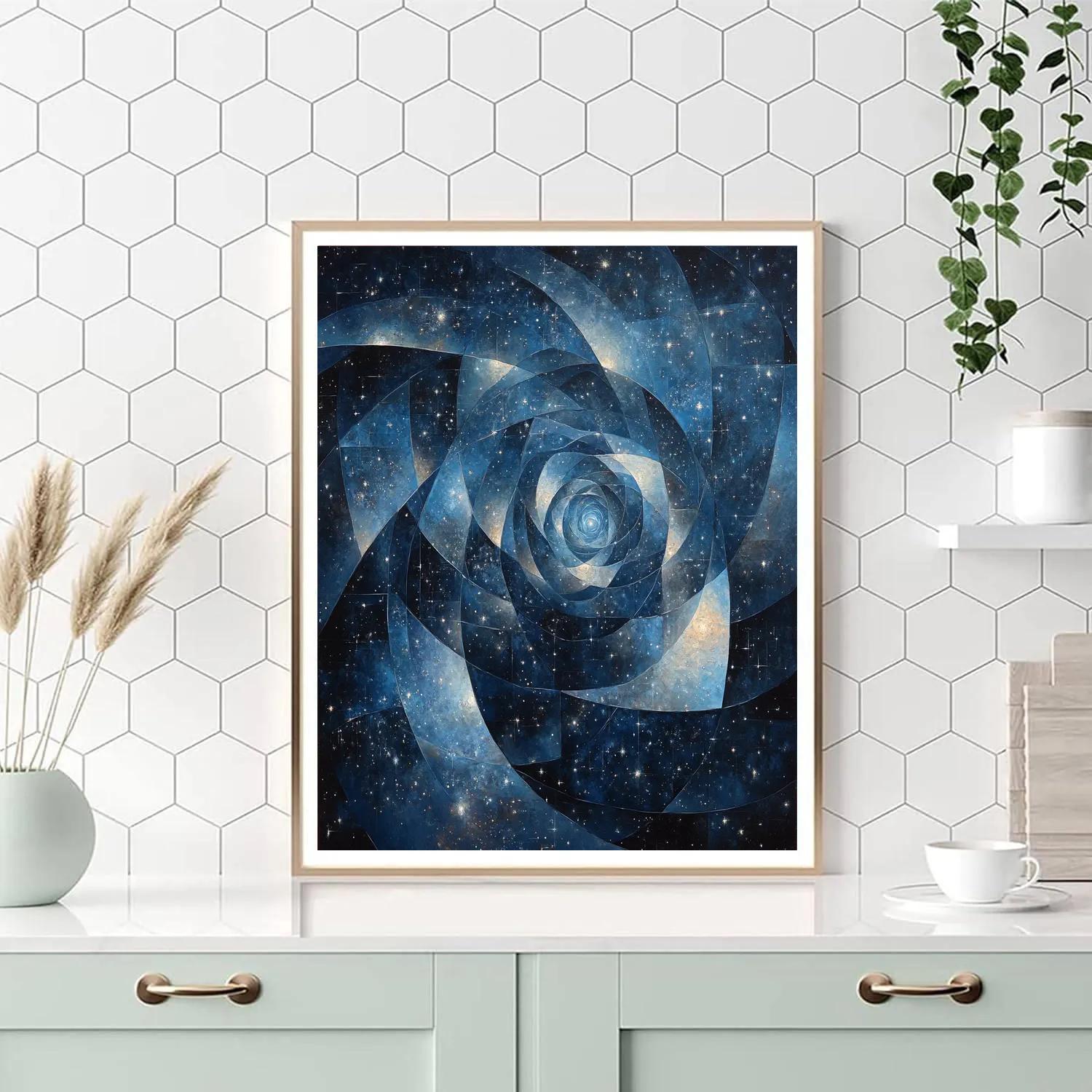 M.C. Escher Inspired Illusionary Cosmos painting number kit