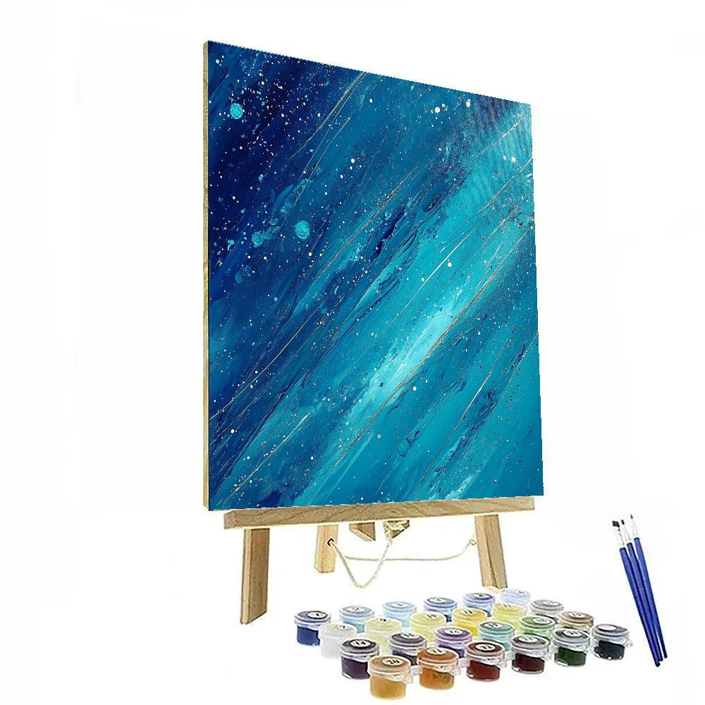 Jackson Pollock Inspired Storm Of Dripping Aurora Painting by numbers kit