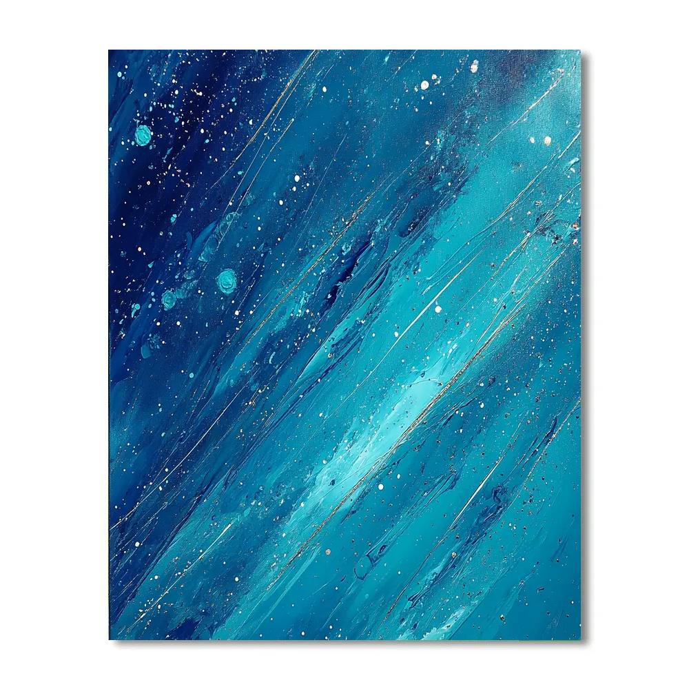 Jackson Pollock Inspired Storm Of Dripping Aurora Painting by numbers kit