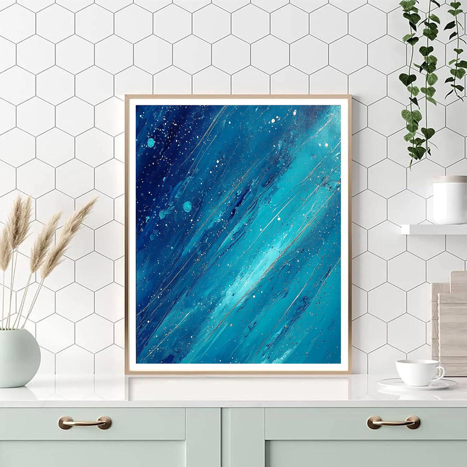 Jackson Pollock Inspired Storm Of Dripping Aurora Painting by numbers kit