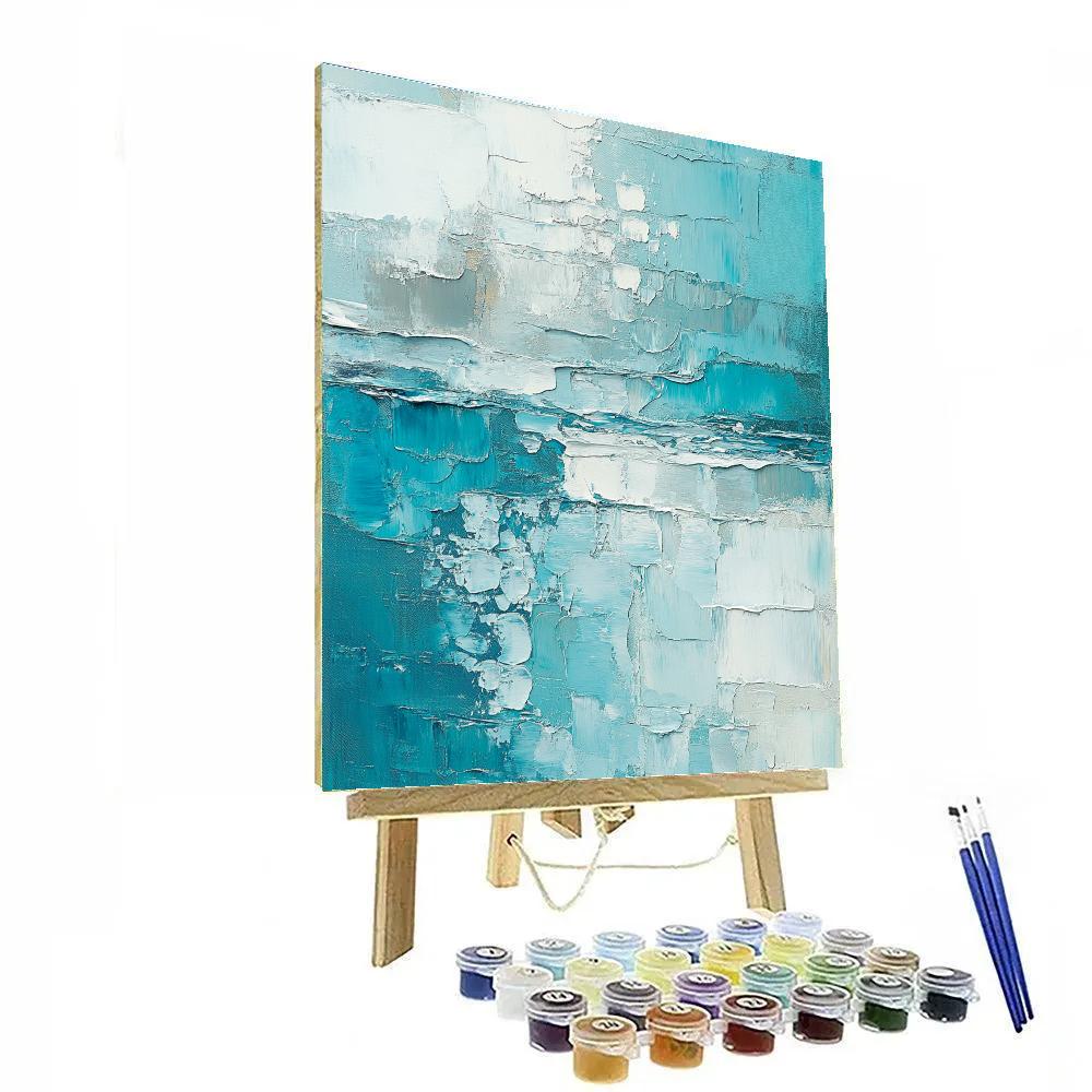 Jean-Paul Riopelle Inspired Impasto River Of Ice Number painting