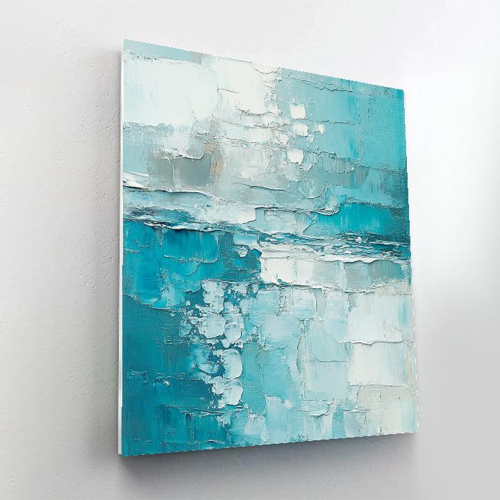 Jean-Paul Riopelle Inspired Impasto River Of Ice Number painting