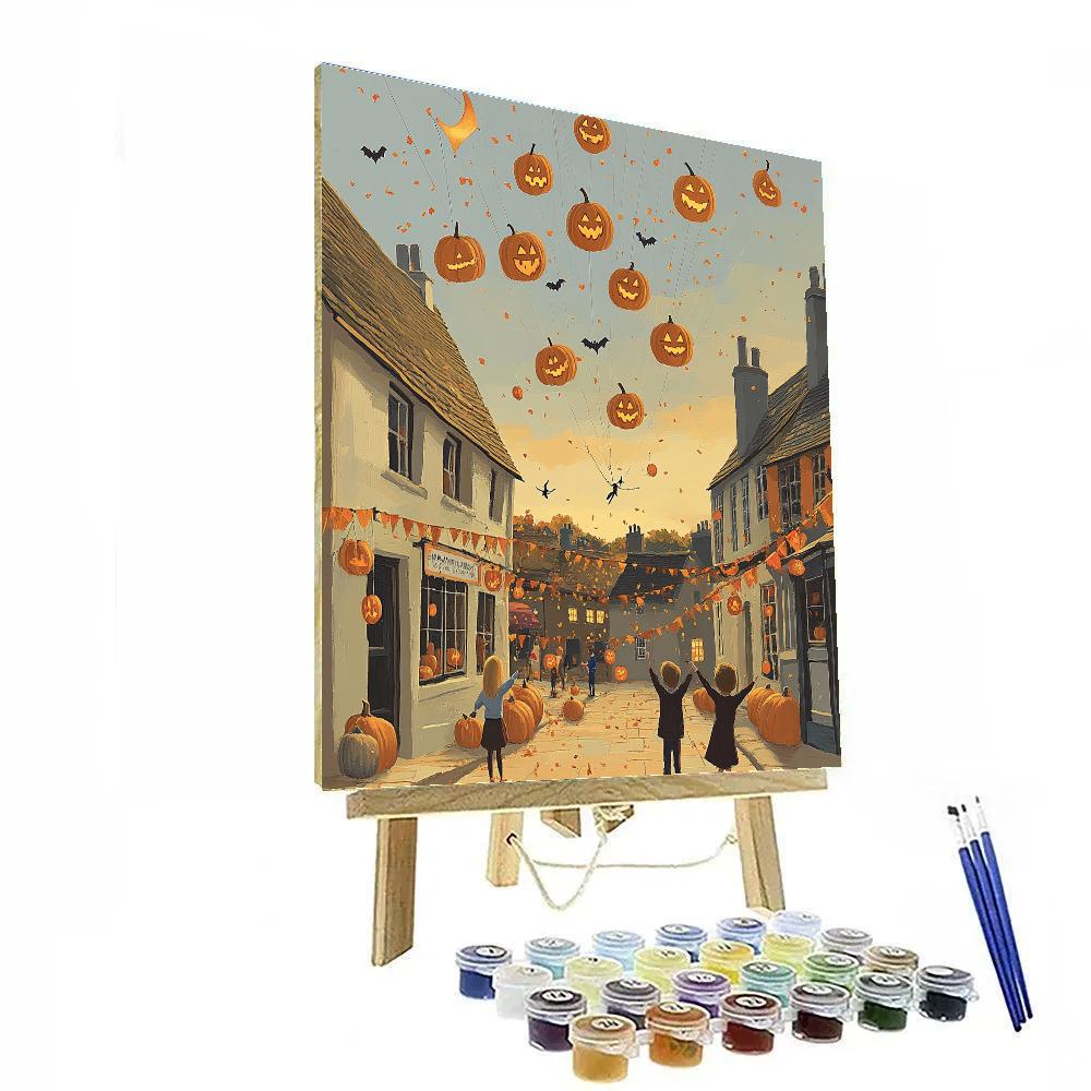 Jack O Lantern Sky Parade paint by color