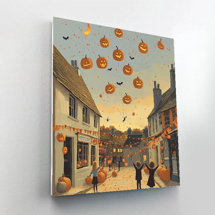 Jack O Lantern Sky Parade paint by color
