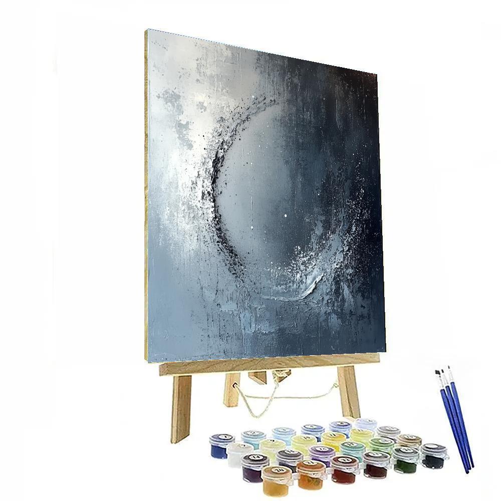 Jackson Pollock Inspired Lunar Tidal Field paint by color