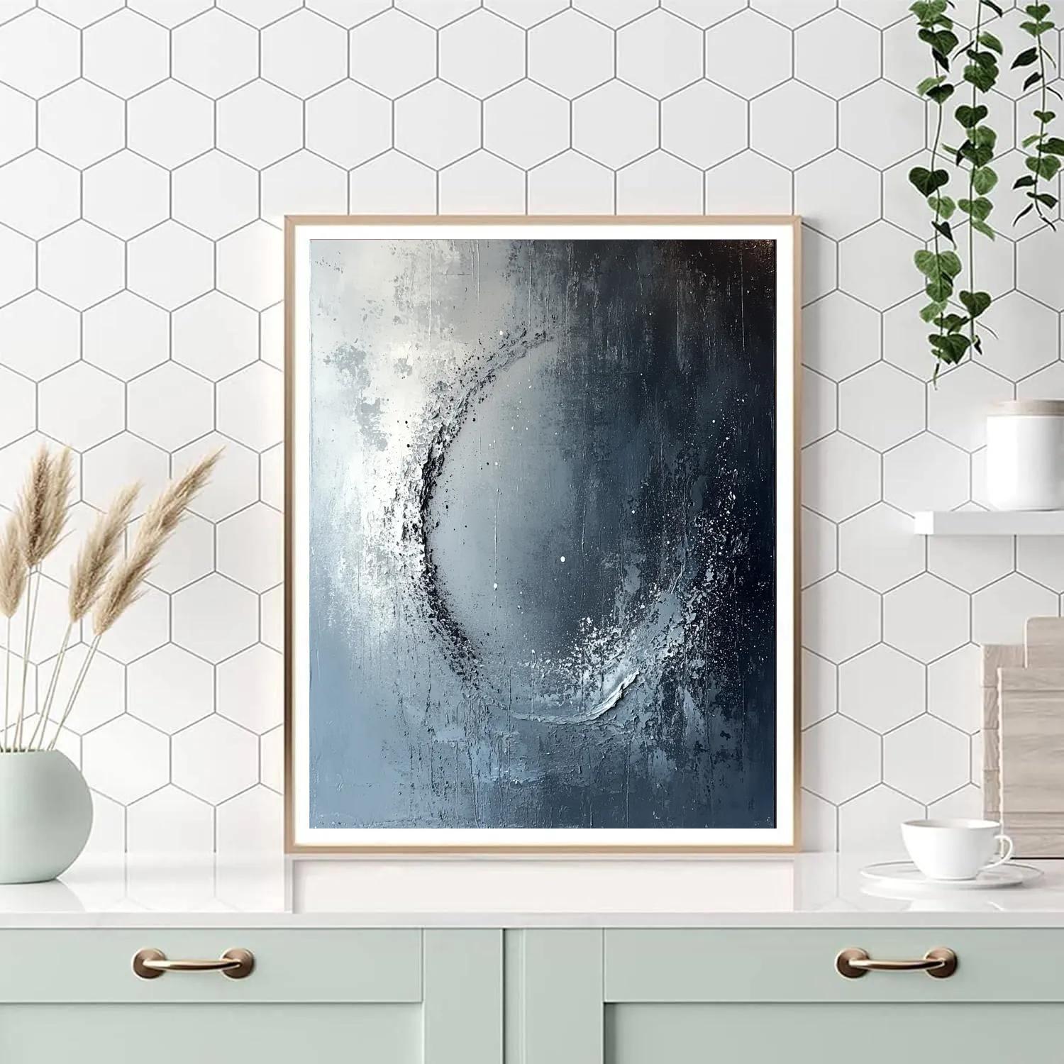 Jackson Pollock Inspired Lunar Tidal Field paint by color