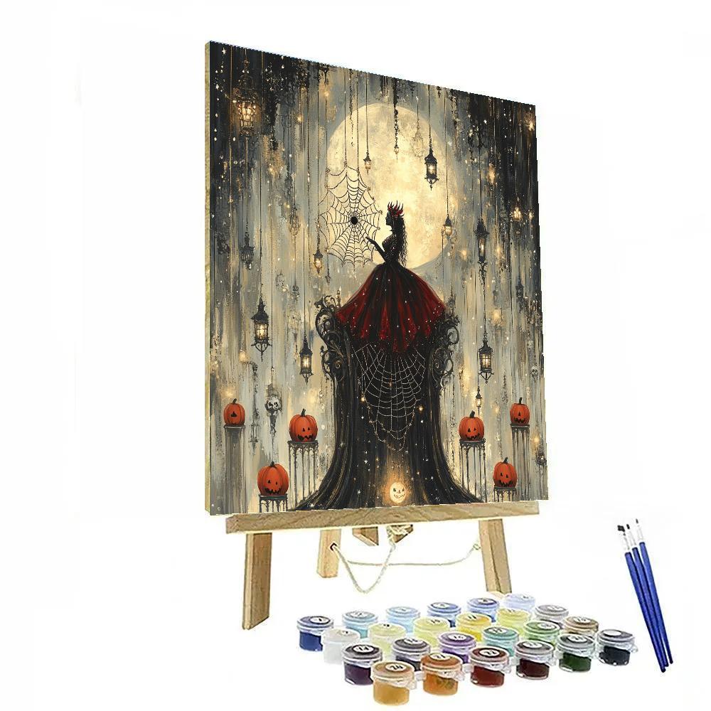 Spider Queen Throne Haunted paint by number
