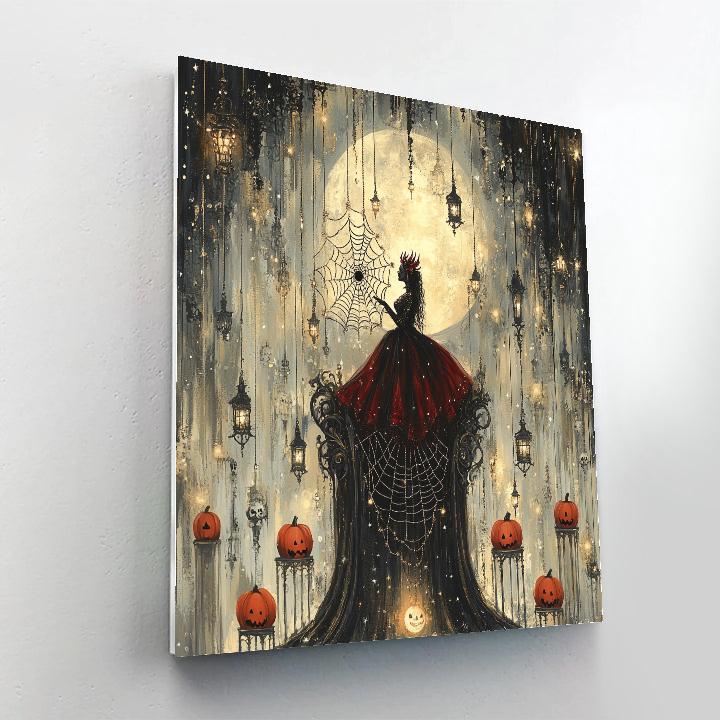 Spider Queen Throne Haunted paint by number