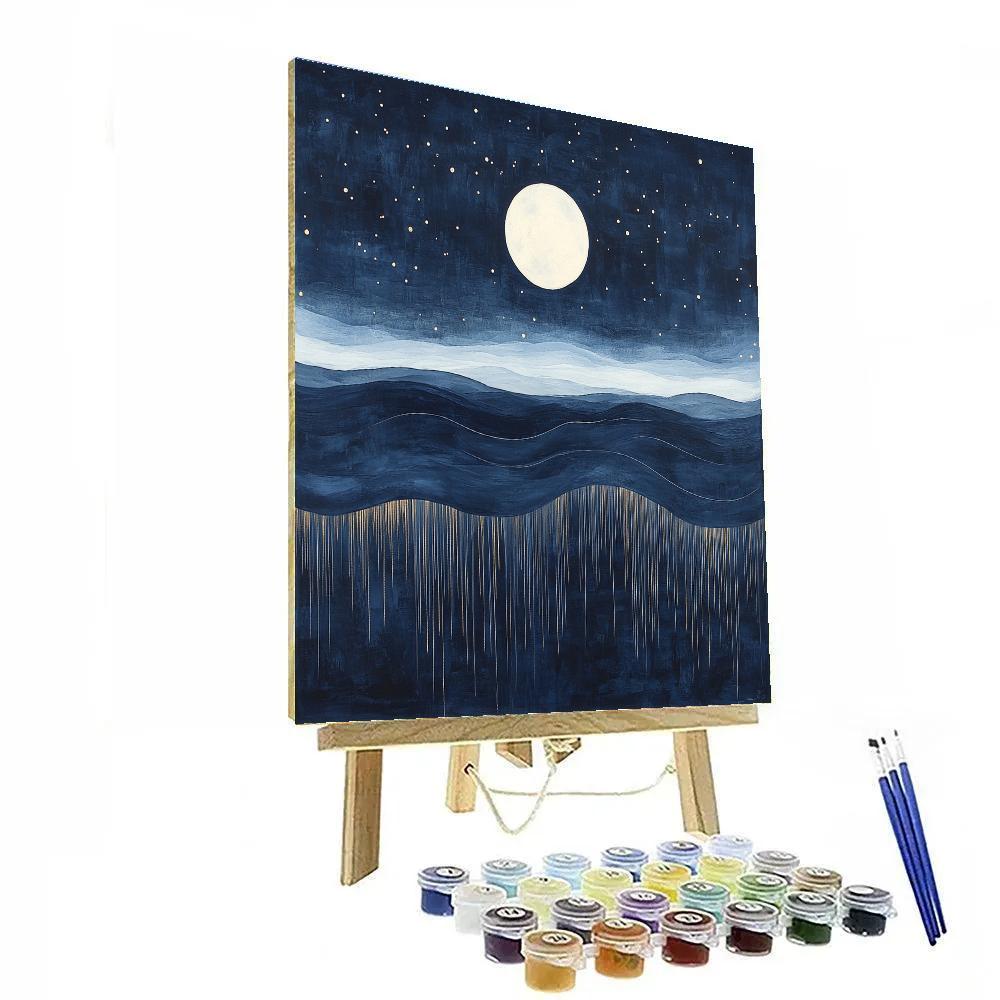 Jackson Pollock Inspired Lunar Drip Symphony paint by color