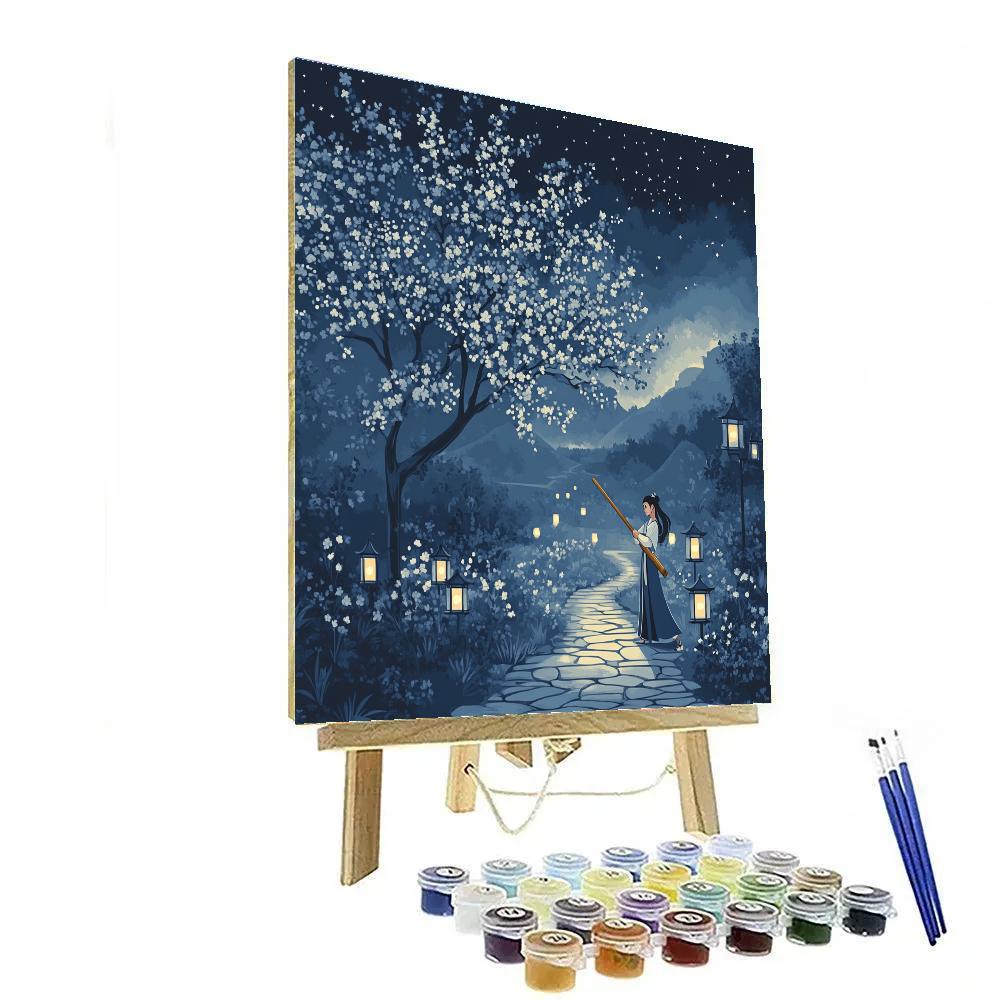 Mulan Courageous Starlight painting number kit