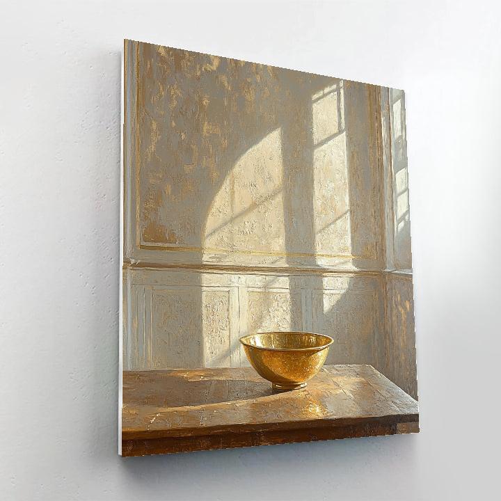 Johannes Vermeer Inspired Tranquil Still Life With Golden Bowl DIY paint by numbers
