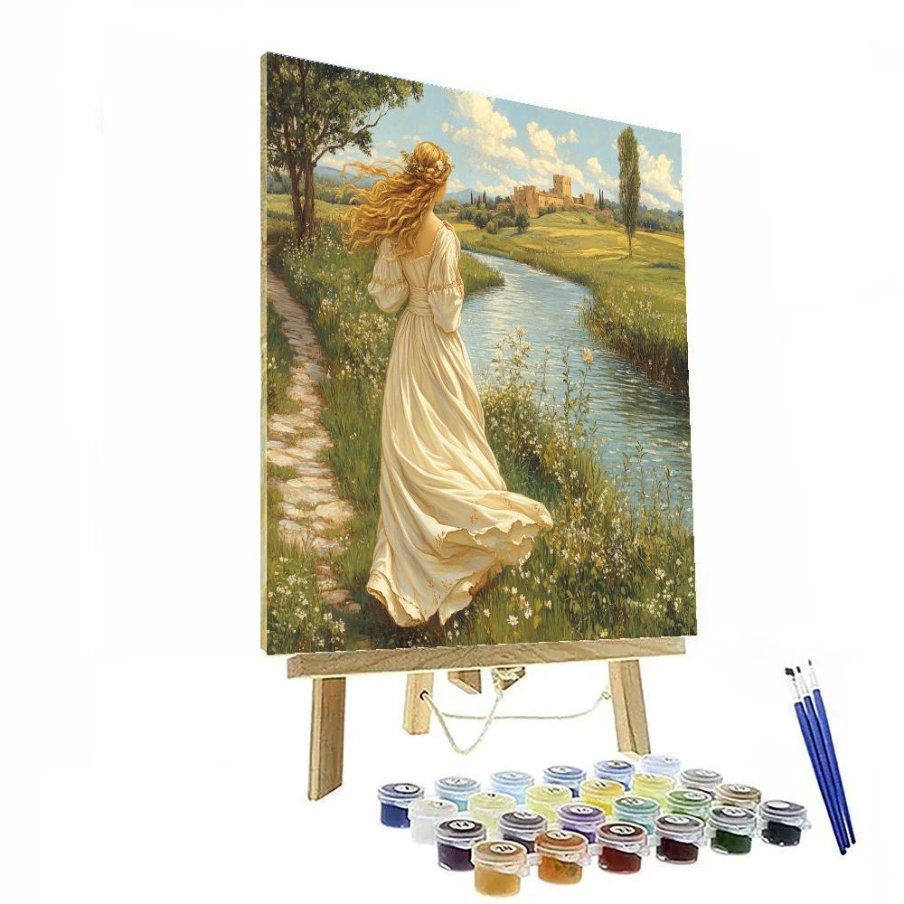 Botticelli Inspired Venus By The River painting number kit