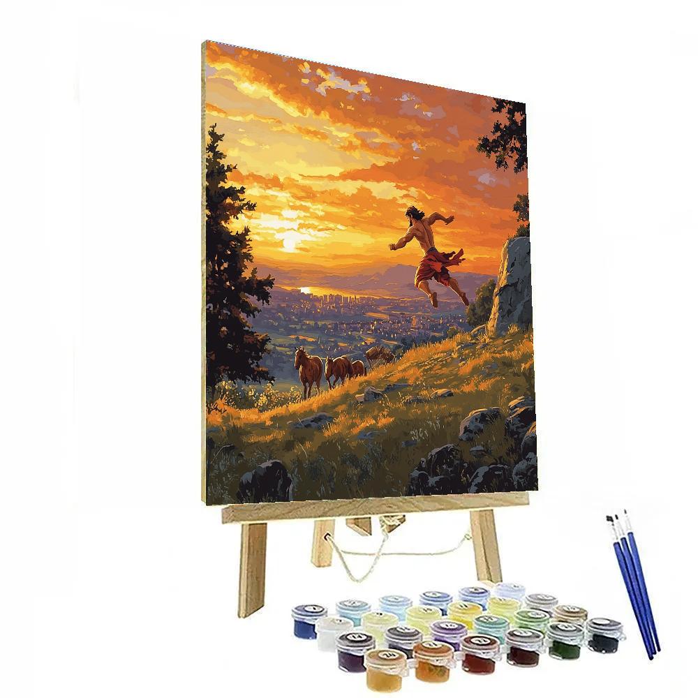 Hercules Training At Dawn paint by numbers