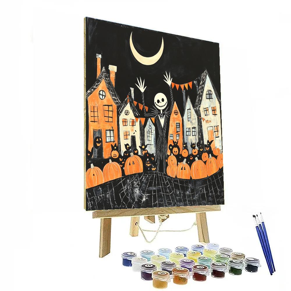 Jack Skellington Halloween Parade DIY paint by numbers
