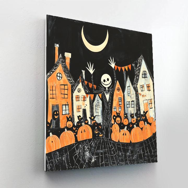 Jack Skellington Halloween Parade DIY paint by numbers
