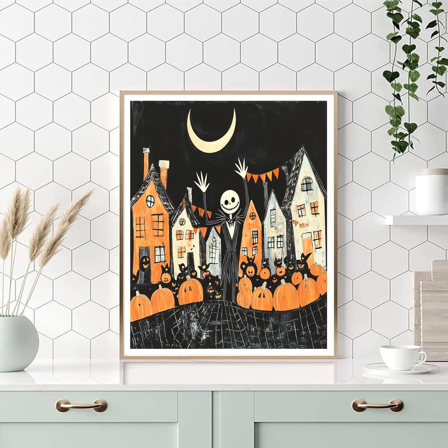 Jack Skellington Halloween Parade DIY paint by numbers