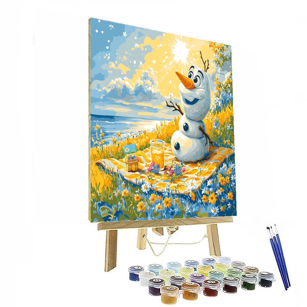 Olaf Summer Imagination DIY paint by numbers