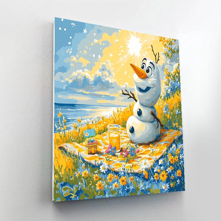Olaf Summer Imagination DIY paint by numbers