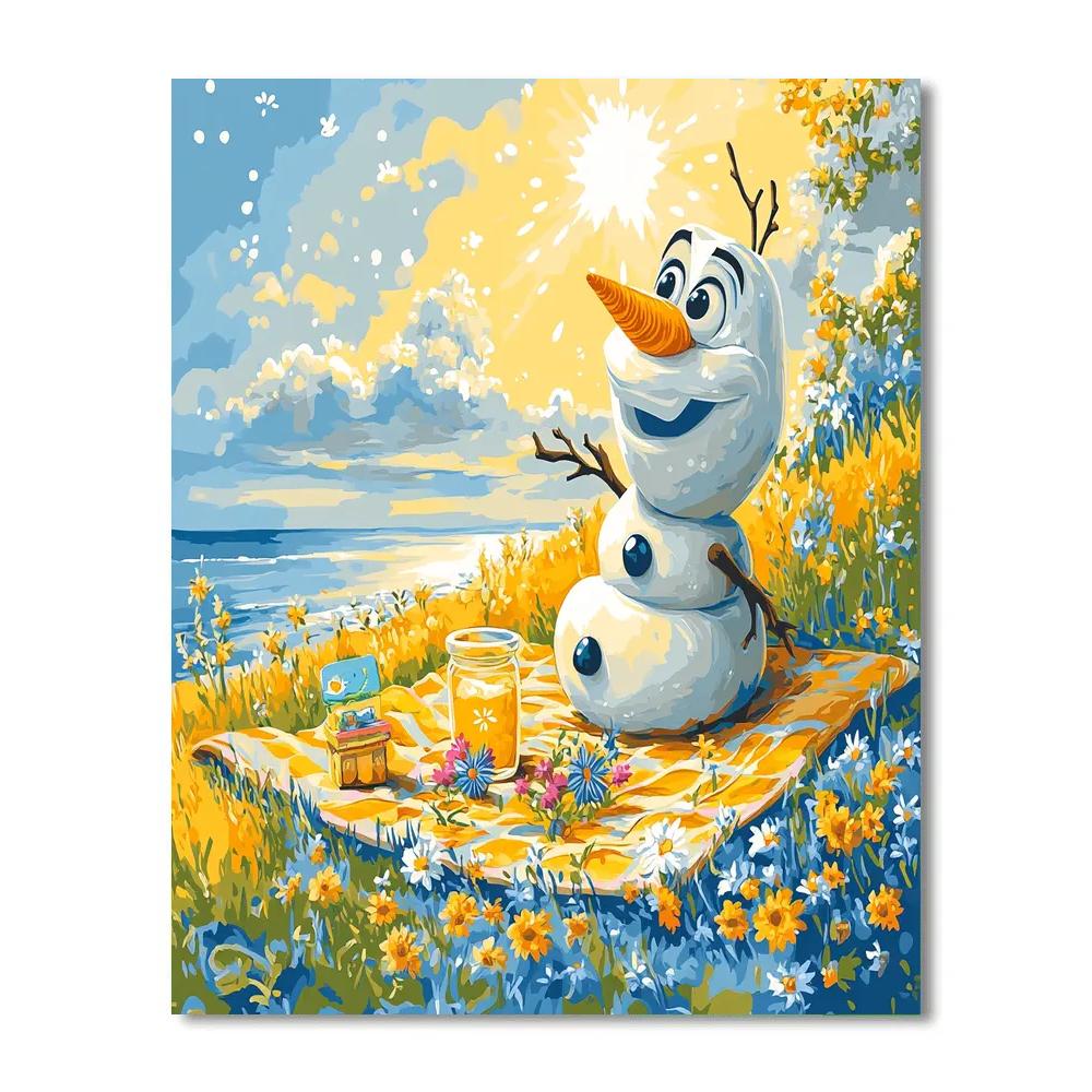 Olaf Summer Imagination DIY paint by numbers