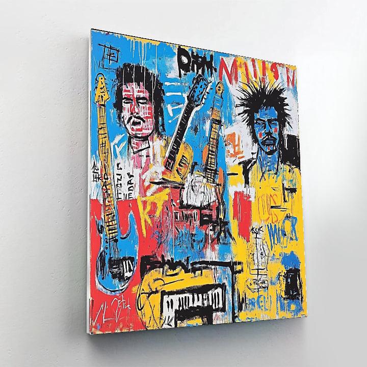 Jean Michel Basquiat Inspired Urban Music Street Art Paint by numbers kits