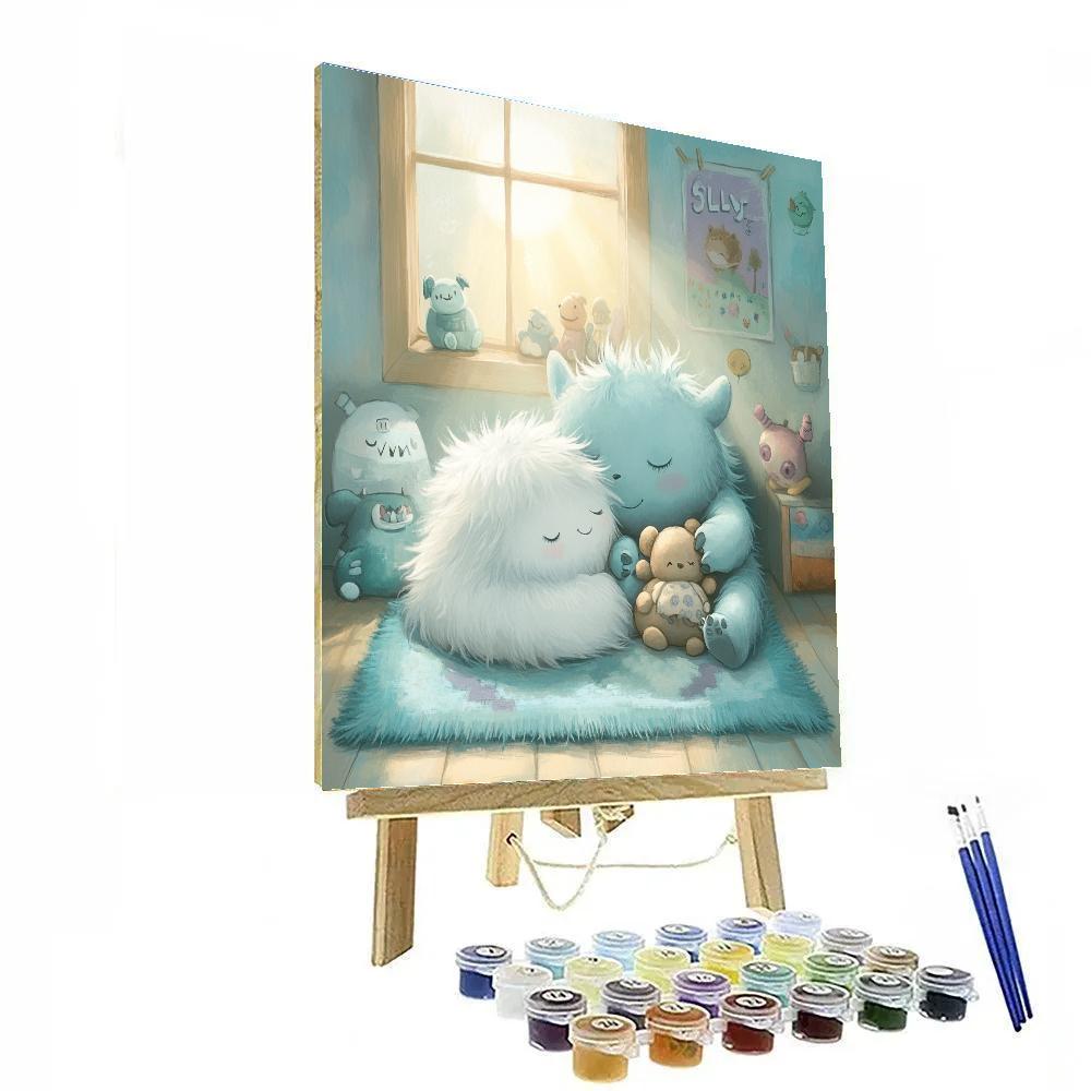 Sully And Boo Afternoon Nap paint by color