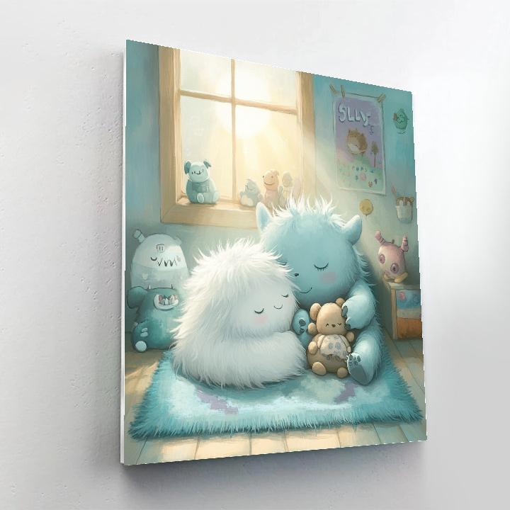Sully And Boo Afternoon Nap paint by color