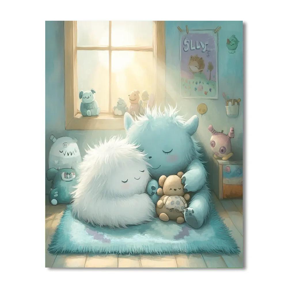 Sully And Boo Afternoon Nap paint by color