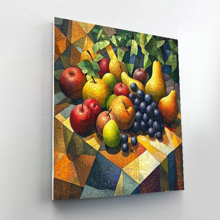 Picasso Inspired Abstract Fruits paint by number