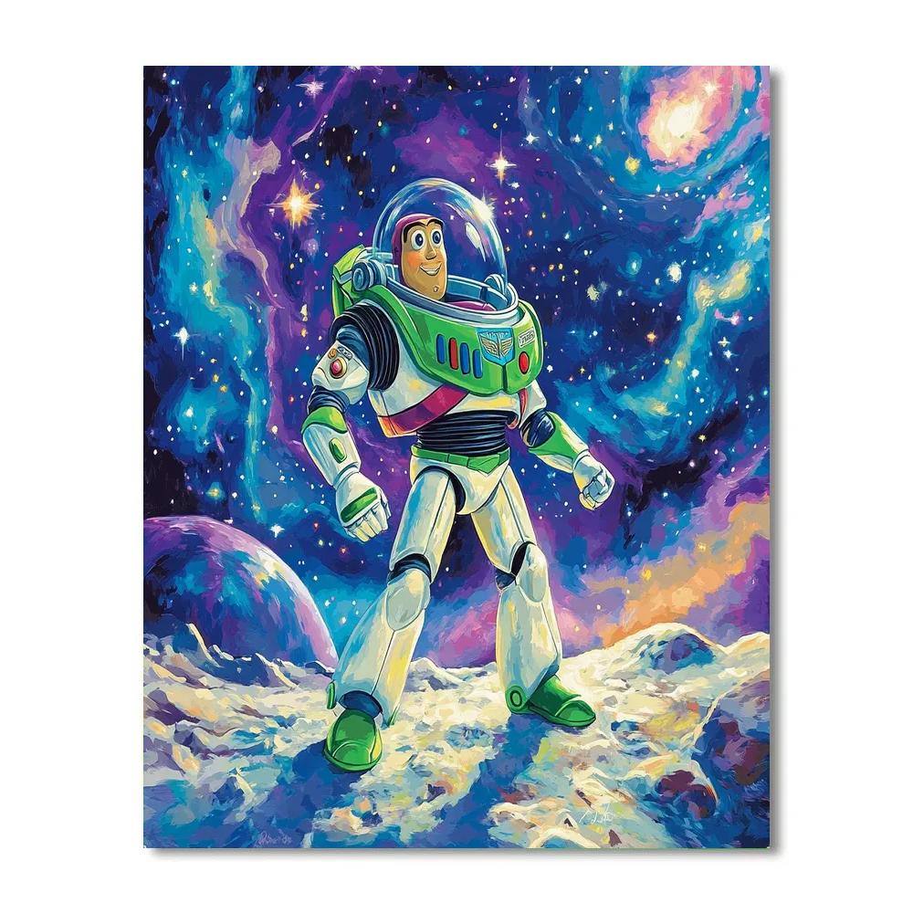 Buzz Lightyears Galactic Mission painting number kit
