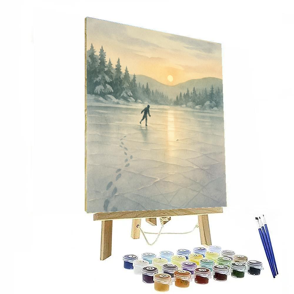 Frozen Lake Echoes Paint by numbers kits