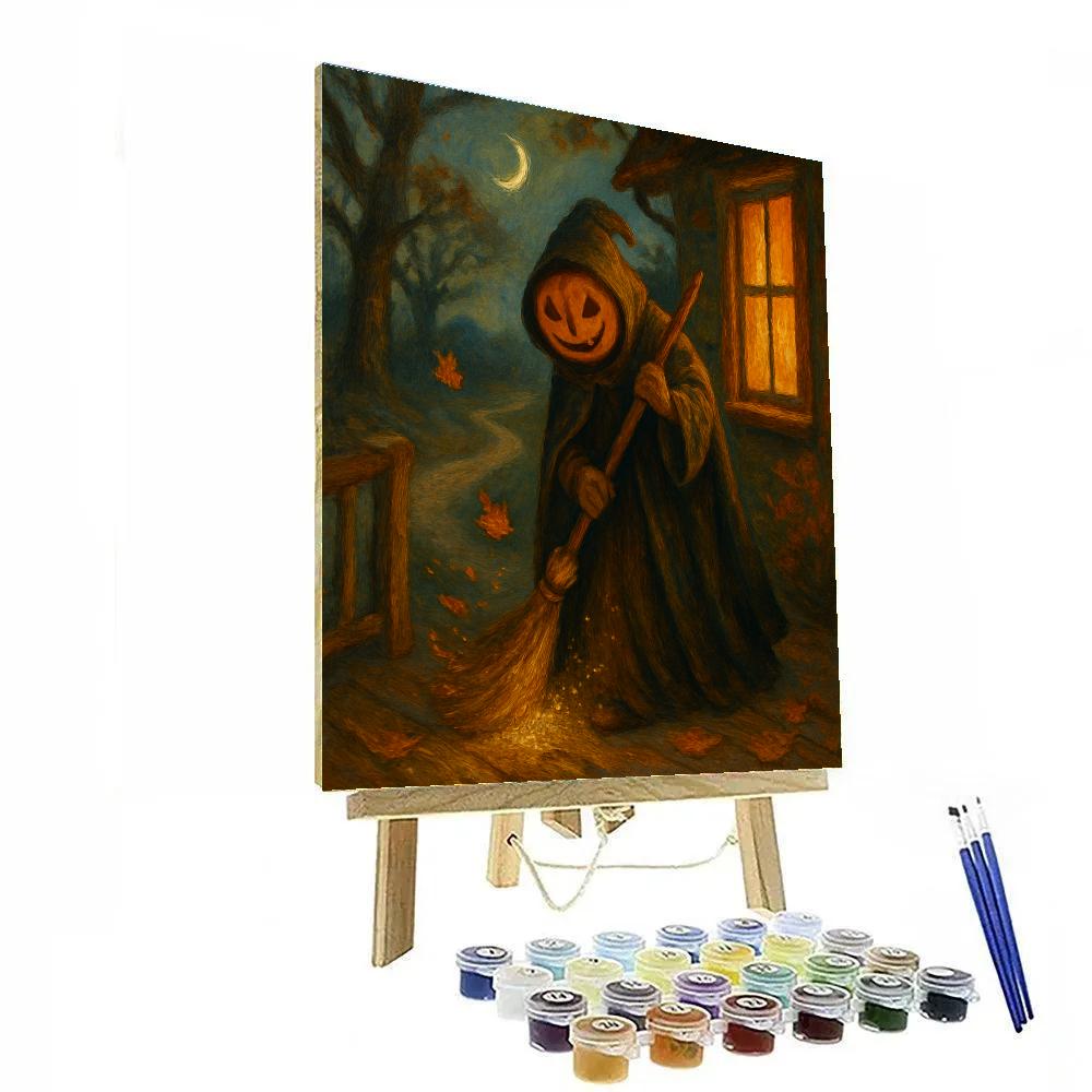Cloaked Pumpkin Keeper Paint by numbers kits