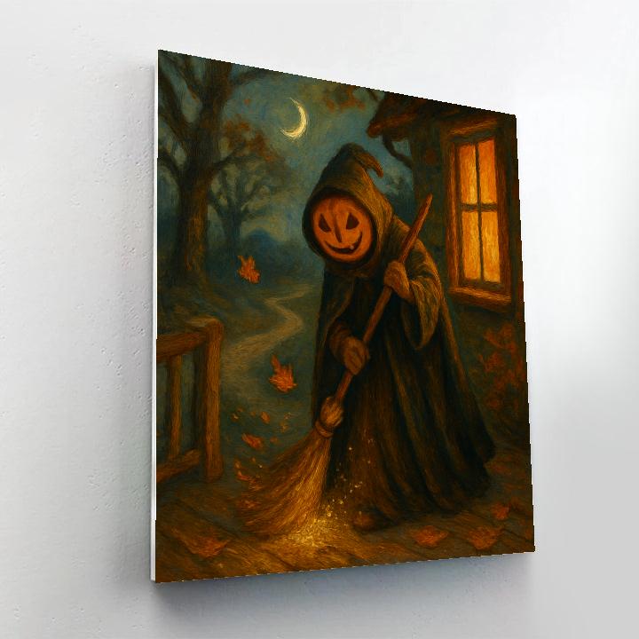 Cloaked Pumpkin Keeper Paint by numbers kits