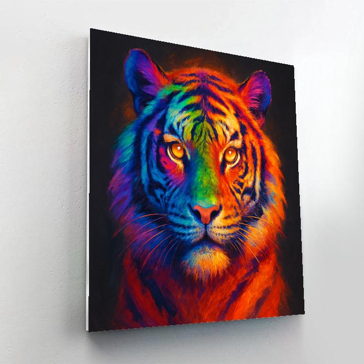 Sunburst Tiger Halo Painting by numbers kit